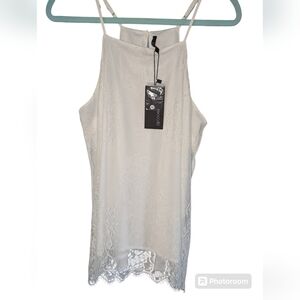NWT White Lace 19 Cooper top - size XL